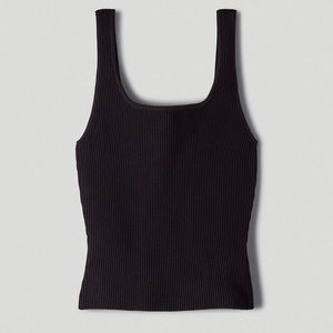 Babaton Sculpt Knit Tank Classic Black Aritzia